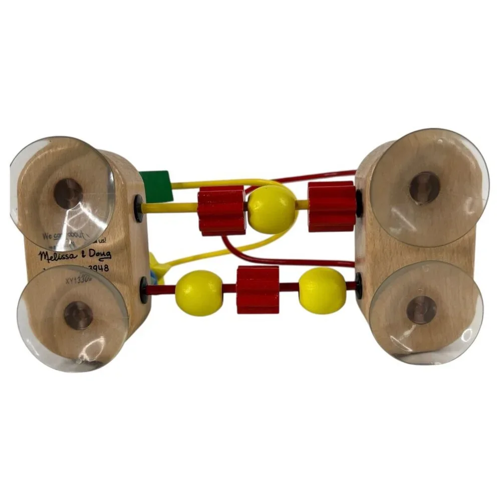 Melissa‎ & Doug Wooden Bead Maze Toy Suction Cup Tabletop XY13305 Toddler Baby